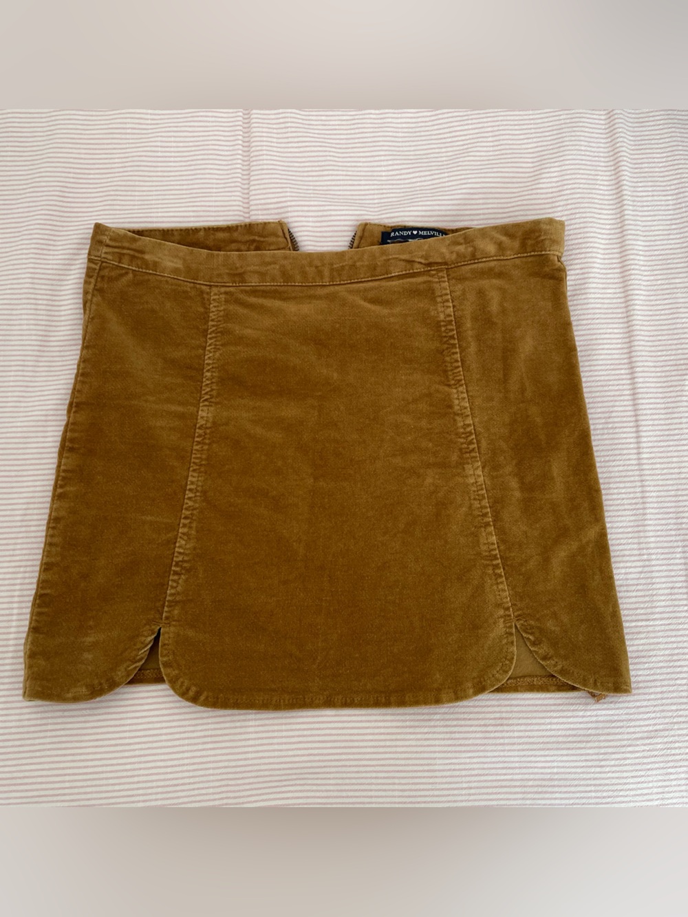 brandy melville corduroy brown skirt